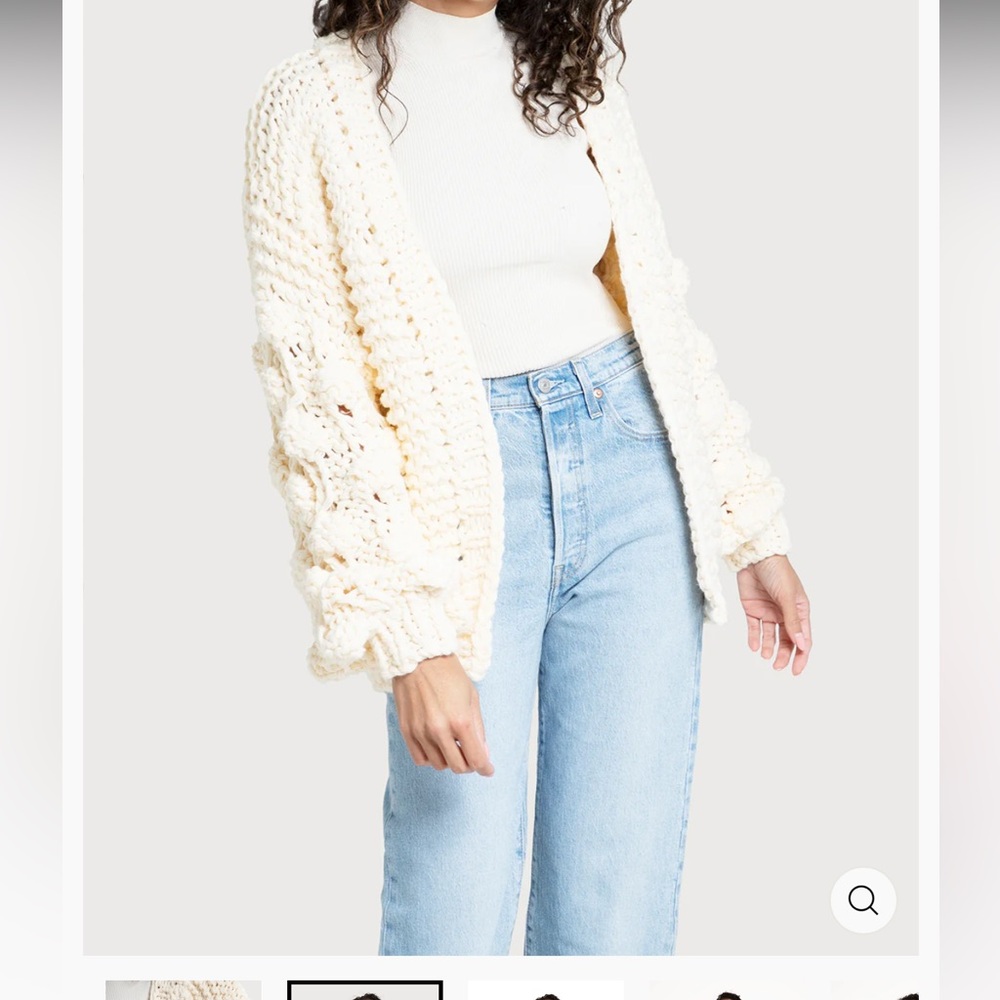 NWT Saachi Knit Cardigan with Bauble Sleeves - Picture 5 of 9
